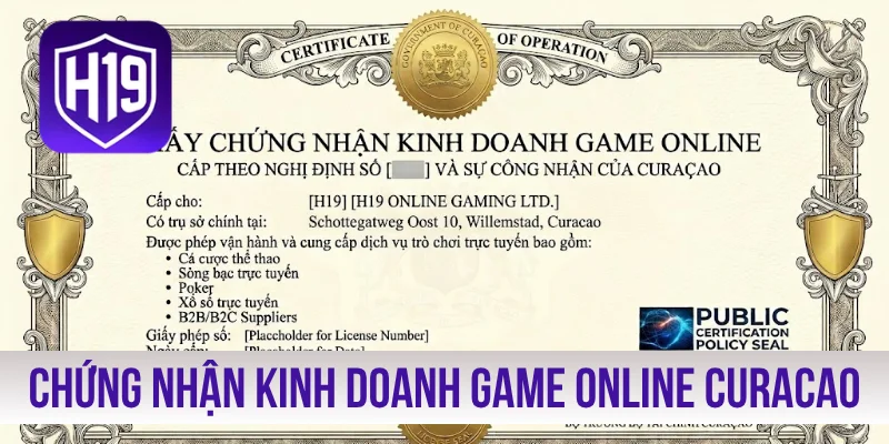 Chứng nhận kinh doanh game online từ Curacao